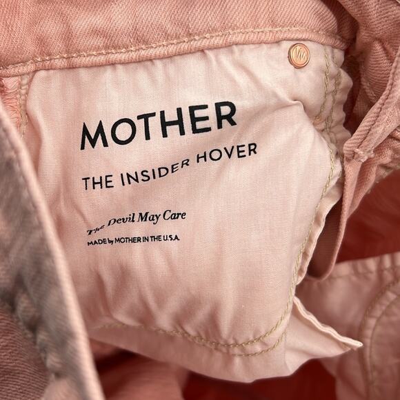 MOTHER The Inside Hover Women's Jeans in Peach Parfait Size 27 - Picture 8 of 12